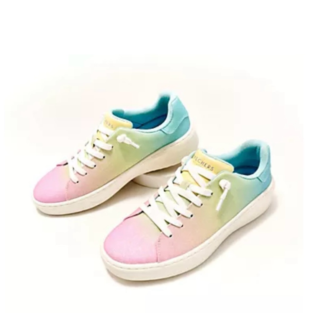 Skechers Glitter Women Casual Court Break Sneakers 8